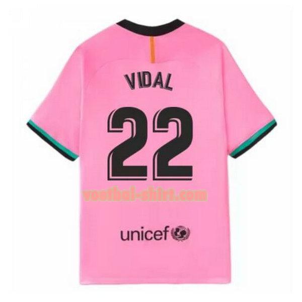 vidal 22 barcelona 3e shirt 2020-2021 roze mannen
