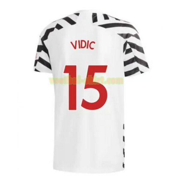 vidic 15 manchester united 3e shirt 2020-2021 mannen