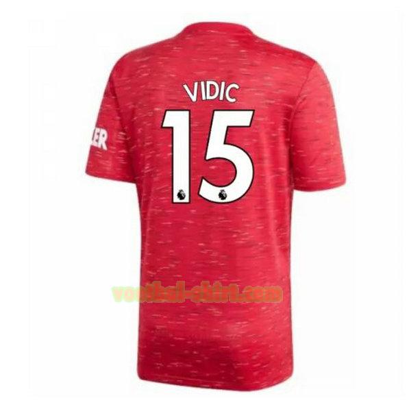 vidic 15 manchester united thuis shirt 2020-2021 mannen