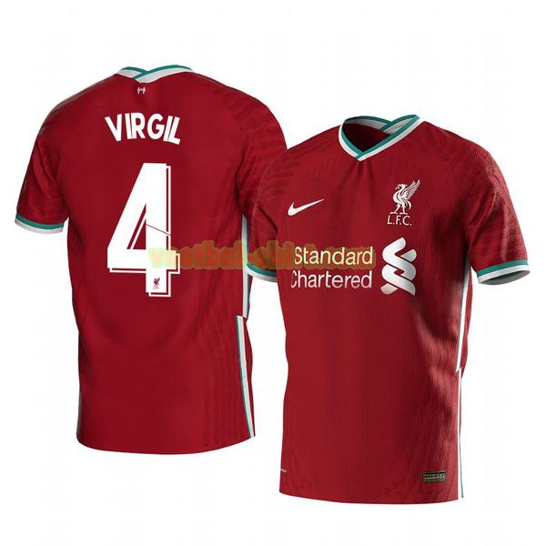 virgil van dijk 4 liverpool thuis shirt 2020-2021 mannen