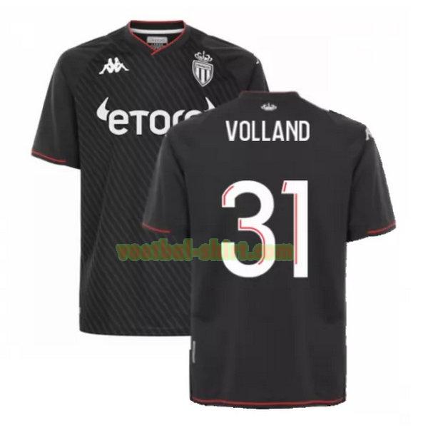 volland 31 as monaco uit shirt 2021 2022 zwart mannen