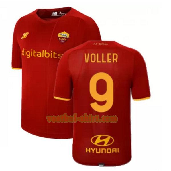 voller 9 as roma thuis shirt 2021 2022 rood mannen