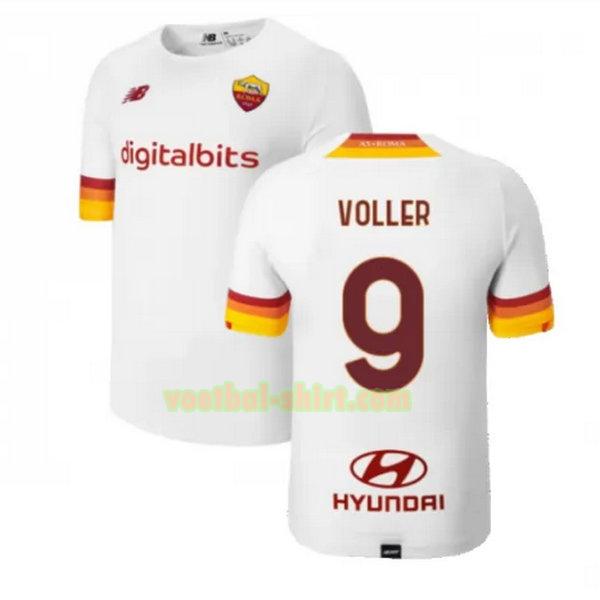 voller 9 as roma uit shirt 2021 2022 wit mannen