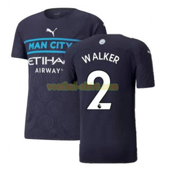 walker 2 manchester city 3e shirt 2021 2022 zwart mannen