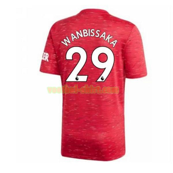 wan-bissaka 29 manchester united thuis shirt 2020-2021 mannen