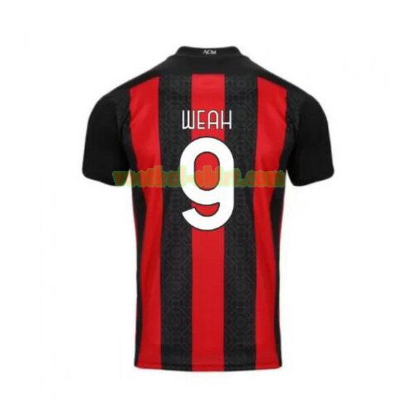 weah 9 ac milan thuis shirt 2020-2021 mannen