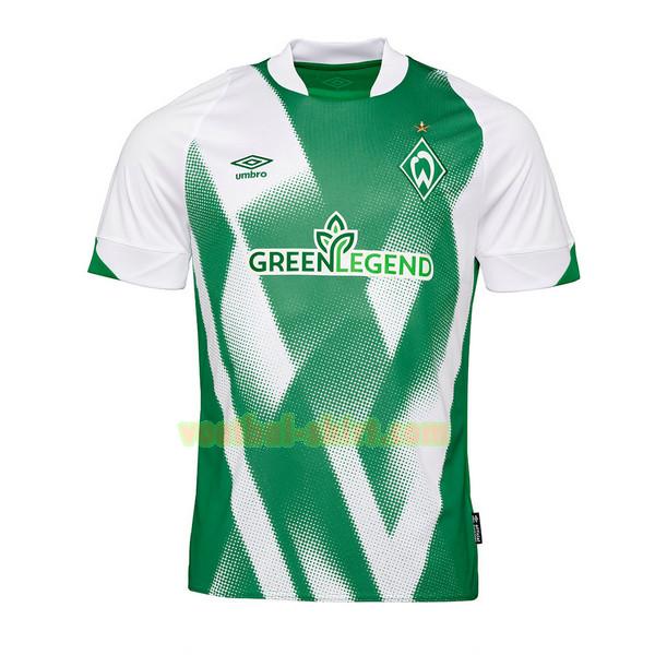 werder bremen thuis shirt 2022 2023 thailand groen wit mannen