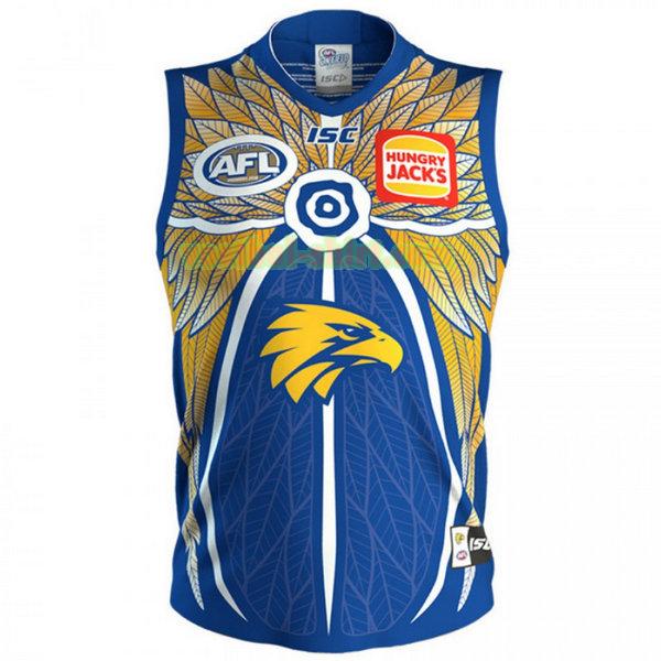 west coast eagles indigenous shirt 2019 blauw mannen