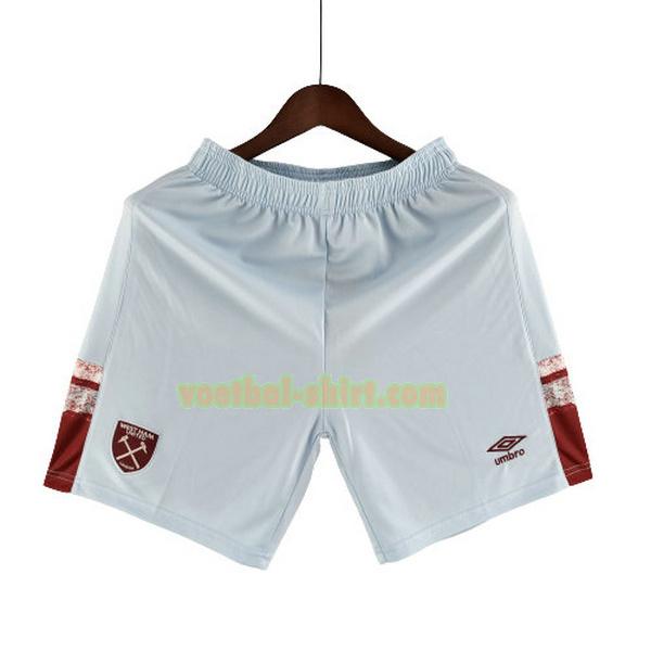 west ham united thuis pantalones corto 2022 2023 wit mannen