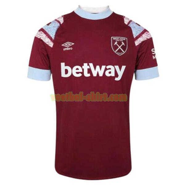 west ham united thuis shirt 2022 2023 rood mannen