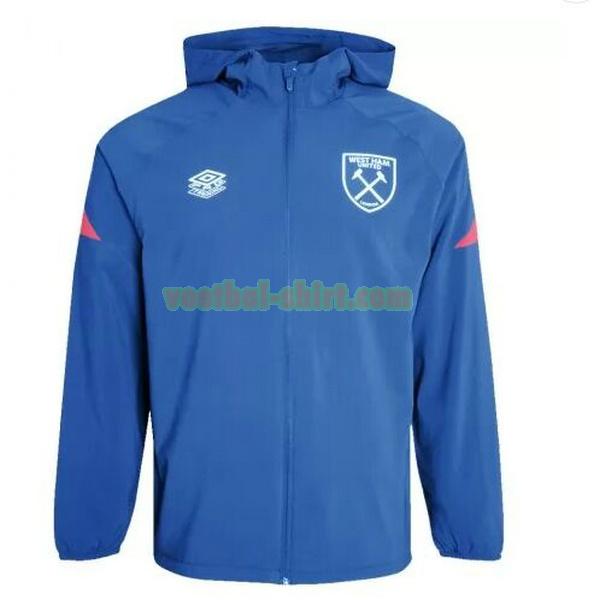 west ham united windjack 2021 2022 blauw mannen