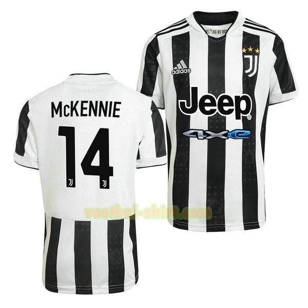 weston mckennie 14 juventus thuis shirt 2021 2022 zwart wit mannen