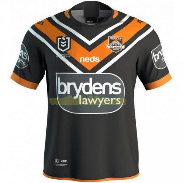 wests tigers thuis shirt 2019 zwart mannen