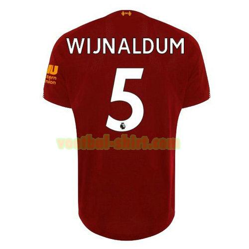 wijnaldum 5 liverpool thuis shirt 2019-2020 mannen