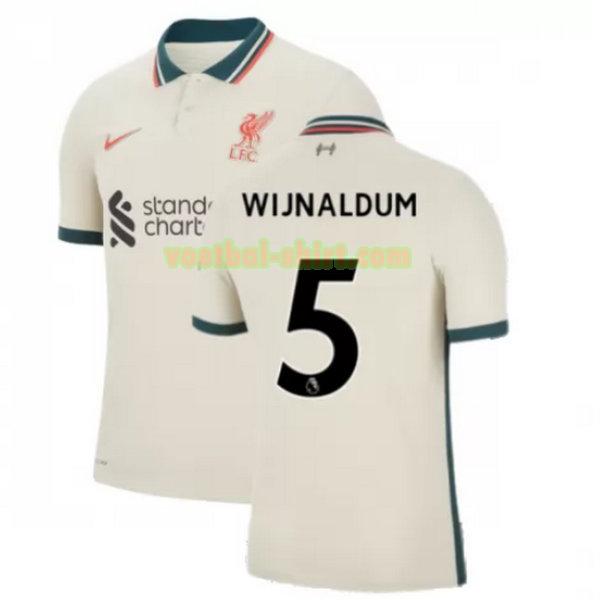 wijnaldum 5 liverpool uit shirt 2021 2022 geel mannen