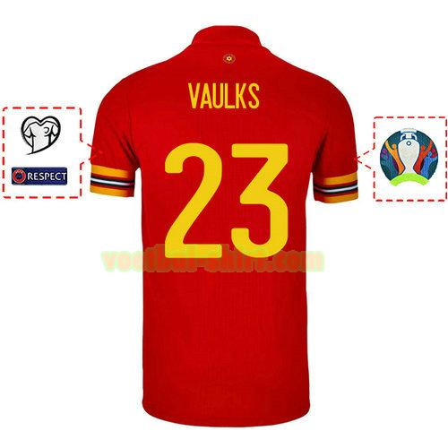 will vaulks 23 wales thuis shirt 2020 mannen