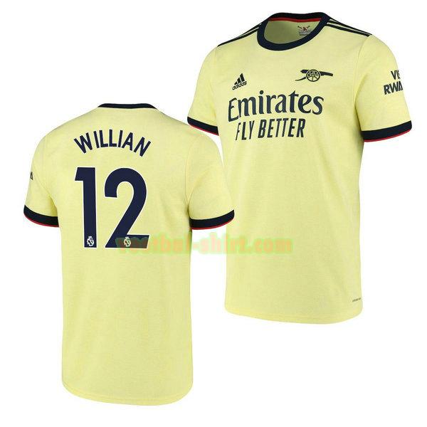 willian 12 arsenal uit shirt 2021 2022 geel mannen