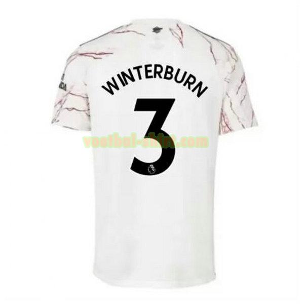 winterburn 3 arsenal uit shirt 2020-2021 mannen