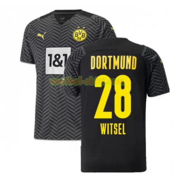 witsel 28 borussia dortmund uit shirt 2021 2022 zwart mannen