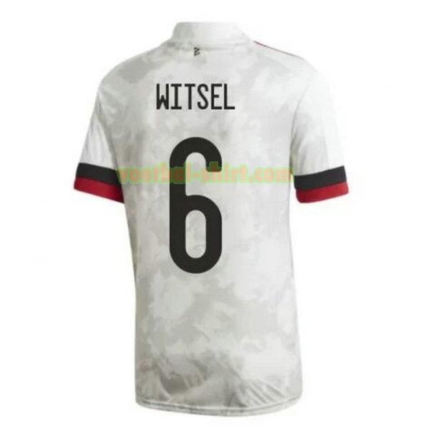 witsel 6 belgië uit shirt 2020-2021 wit mannen