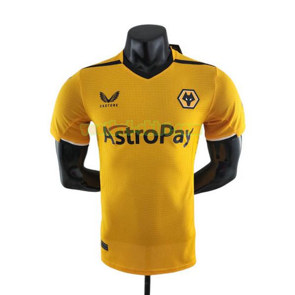 wolves player thuis shirt 2022 2023 geel mannen