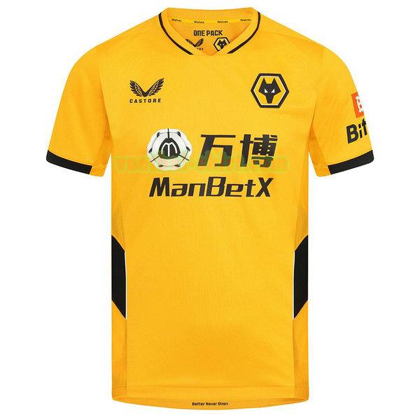 wolves thuis shirt 2021 2022 thailand geel mannen