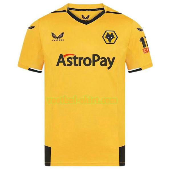 wolves thuis shirt 2022 2023 thailand geel mannen