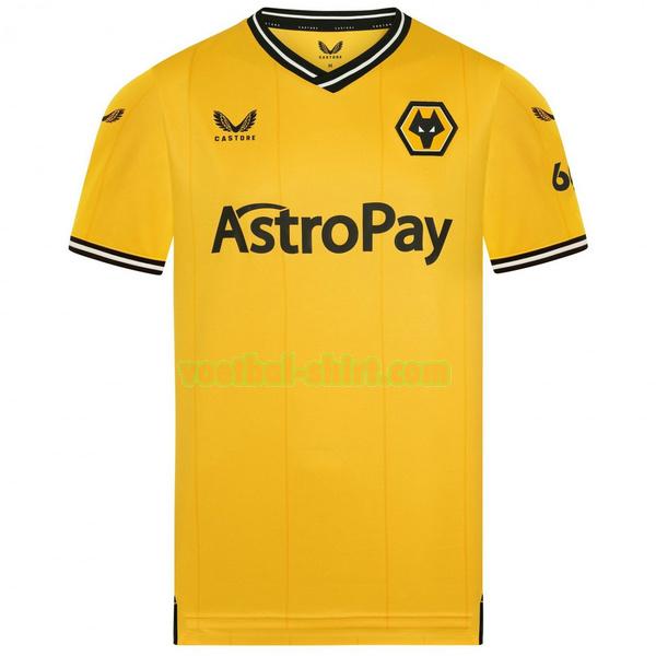 wolves thuis shirt 2023 2024 thailand geel mannen