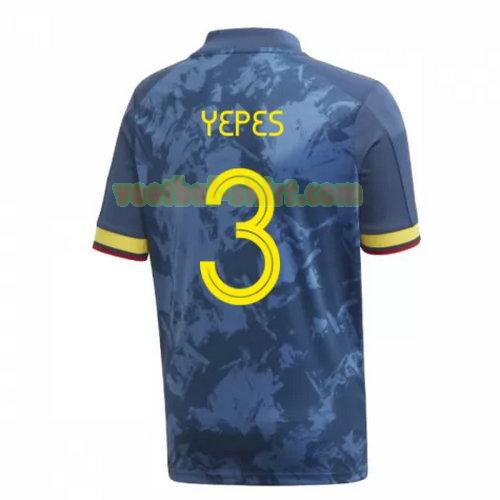 yepes 3 colombia uit shirt 2020 mannen