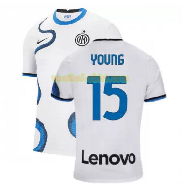 young 15 inter milan uit shirt 2021 2022 wit mannen