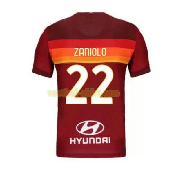 zaniolo 22 as roma priemra shirt 2020-2021 mannen
