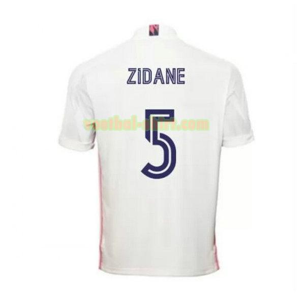 zidane 5 real madrid thuis shirt 2020-2021 mannen