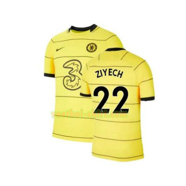 ziyech 22 chelsea 3e shirt 2021 2022 geel mannen