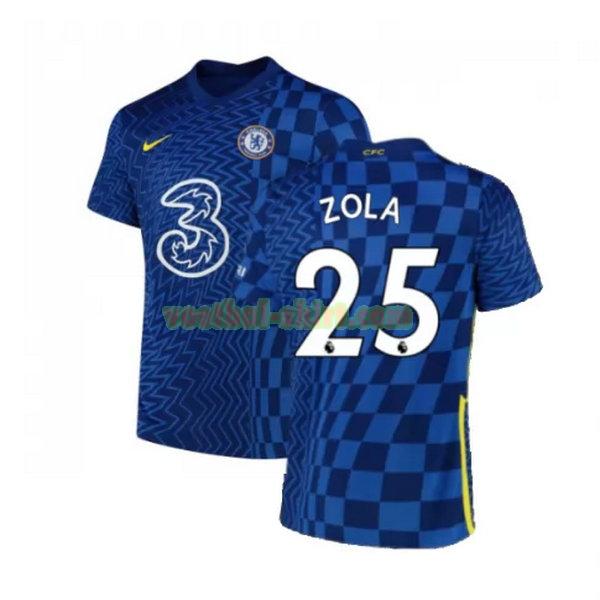 zola 25 chelsea thuis shirt 2021 2022 blauw mannen