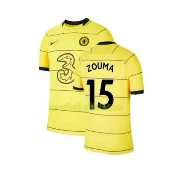 zouma 15 chelsea 3e shirt 2021 2022 geel mannen