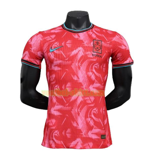 zuid korea player thuis shirt 2024 rood mannen