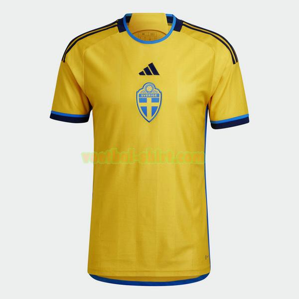 zweden thuis shirt 2022 thailand geel mannen