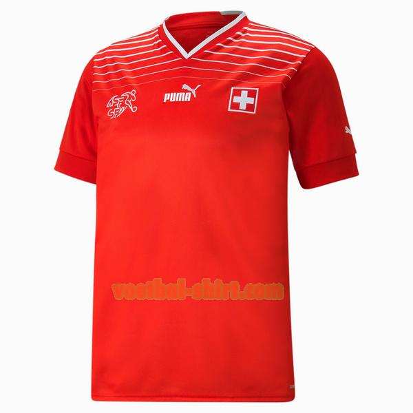 zwitserland thuis shirt 2022 thailand rood mannen